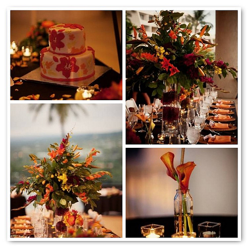Hawaii wedding reception